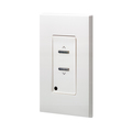 Leviton LIGHTING CONTROLS D42RL RS/LWR ENTRY-WHT D42RL-W